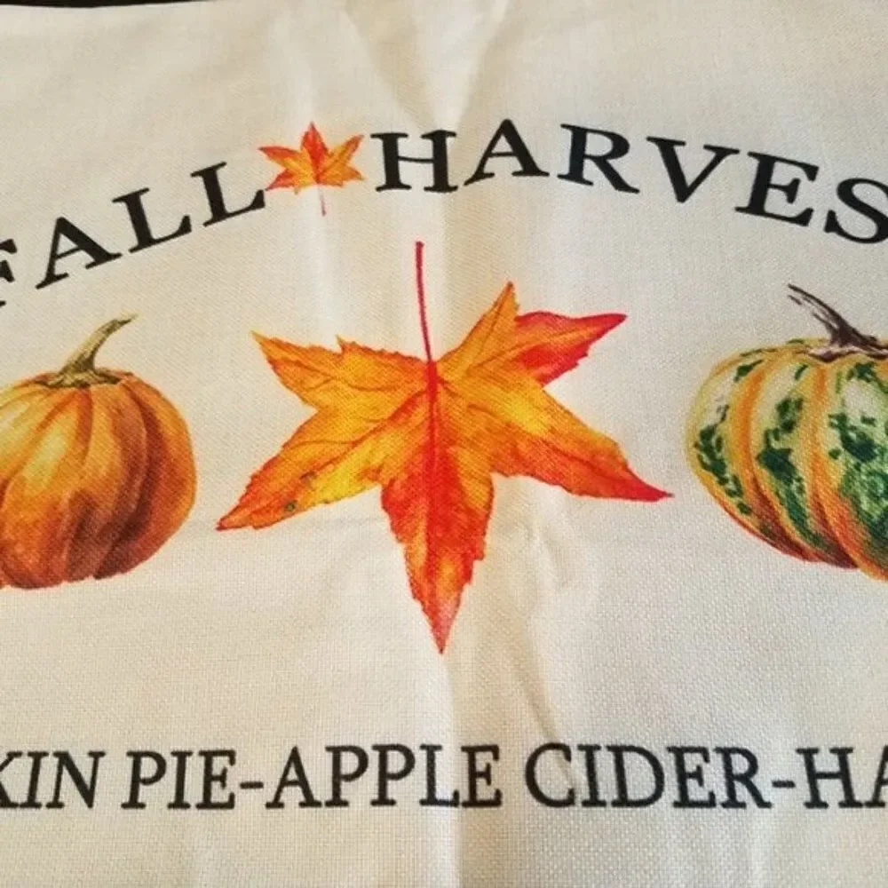 Harvest Market Pumpkin Hayrides Accent Throw Pillow Cover Case Fall 17